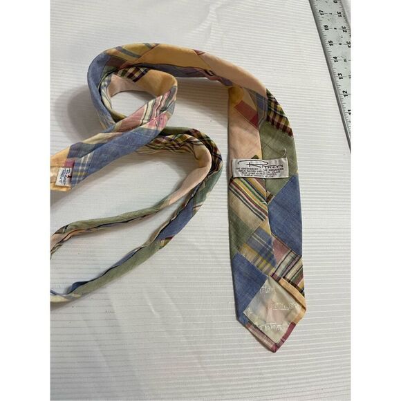 Ritner’s Talbots Vintage Madras Neck Tie - Picture 2 of 6